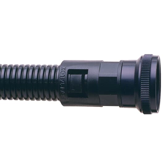 Raccord vissé pour tuyau en plastique ondulé