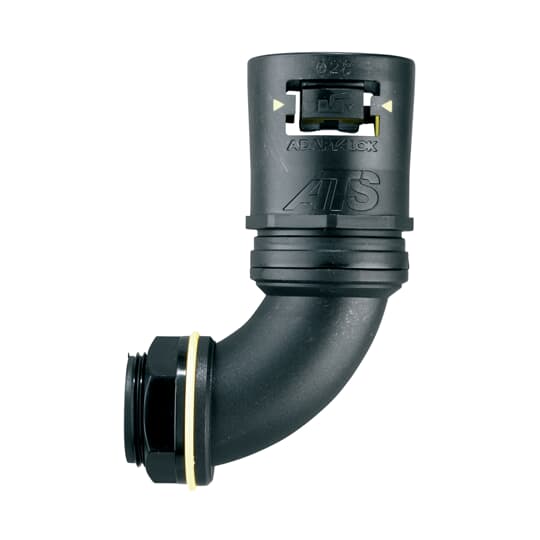 Raccord vissé pour tuyau en plastique ondulé